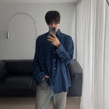 ASCLO エンボスリネンチェックシャツ (4color)