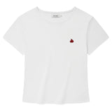KIRSH PLAIN SLIM FIT T-SHIRT - WHITE 