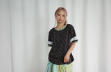 チェックタイスカート (yellowish green)