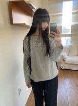 ヒットフォースリボンラウンド長袖Tシャツ