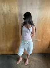 balloon sweat capri pants