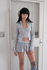 BLOOMERS MICRO SHORTS [GRAY]
