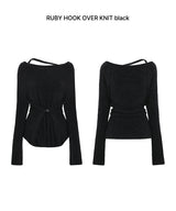 RUBY HOOK OVER KNIT black