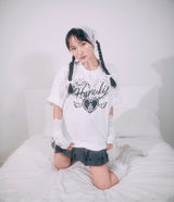 Collaboration over size T-shirt | HARUKI HAMANO × VENHIT - WHITE
