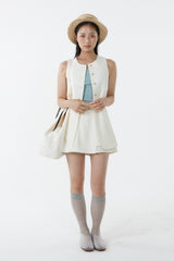 LEAN & LONG VEST_IVORY