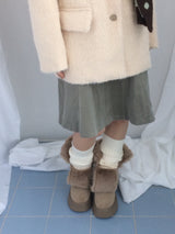 Hairy cream jacket