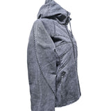 BLEACH LINED JACKET . DIRTY BLACK