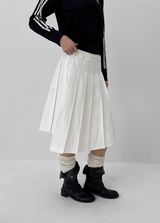 [MADE] Daruru Cotton Pleated Wrap Skirt