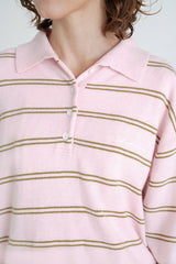 Cozit stripe knit_pink