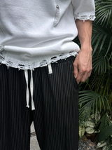 [S/S]バカンスダメージVネックハーフニット(3color)