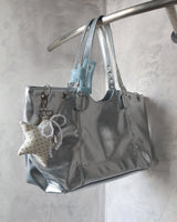 Star dot cushion key ring