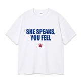 シーレタリングオーバーフィットTシャツ (3color)