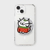 ストロベリーキャットmagsafeスマホグリップ