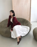 pua three-ribbon cancan frill sk