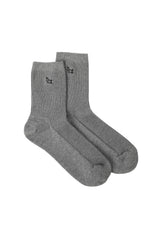 tht rib mid socks - gray