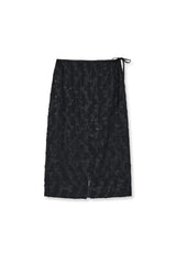 rose skirt (black)