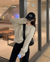 Cela Loose Fit Boat Neck Knitwear