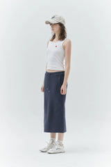 KIRSH PLAIN SLIM FIT SLEEVELESS - WHITE