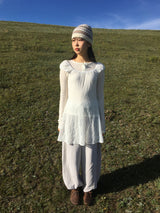 Cap-sleeve bloom one-piece  (2color)