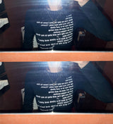  Quiet Poem typo slim fit long sleeve t-shirt (3 colors)
