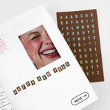 oab alphabet sticker set