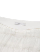 DOT MESH CANCAN SKIRT(IVORY)