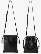 LUZIN MINI シープスキンショルダーバッグ / Matte Black