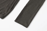 Basic open tee - charcoal 