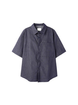 ASCLO Hairline Stripe Short Sleeve Shirt (2color)