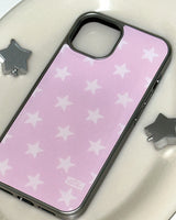 [made] soda jelly star pink phone case (epoxy silver bumper) 