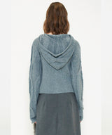 DOUBLE ZIP KNIT HOODIE