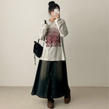 NT Gradient Noise Printed Long Sleeve Tee