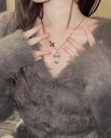 double cross necklace