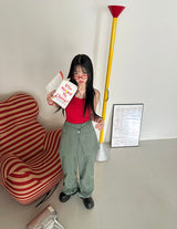 スカートセットレイヤードワイドパンツ