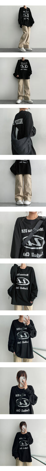 ターディンバッグプリント長袖Tシャツ (3 colors)