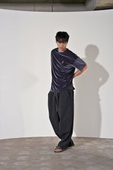 ドロップショルダーベルベット 1/2 T (Charcoal)