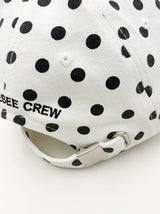 ビンテージウォッシングドットボールキャップ (White)