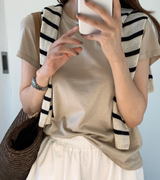 レナシルケットショートスリーブTシャツ / 8カラー