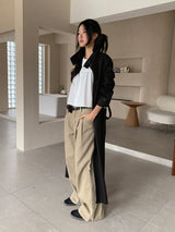 HIGH NECK MAXI TRENCH COAT (3C)
