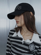 LEO APPLIQUE BALL CAP /  BLACK