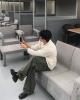ニットシャツカーディガン