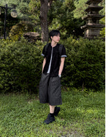 Lyn Pinstripe Carpenter Bermuda Pants