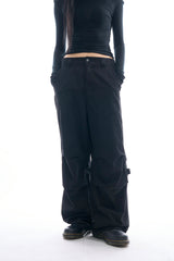 Oasis loose parachute pants