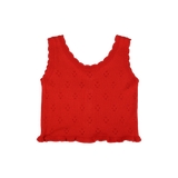 フリルパンチングニットベスト(2 COLORS)