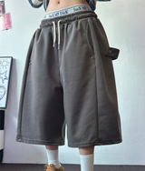スナップオーバーベーシックバミューダパンツ 🩵💕🧸🤎8COLOR