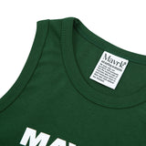M Logo Crop Sleeveless Green