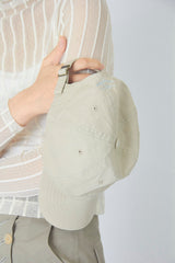 EMBROIDERY WASHED CAP
