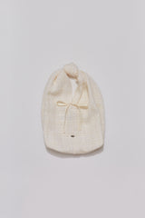 Knot Tweed Mini Tote Bag_Beige