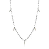 [Worn by Jang Wonyoung, Lee Young-ji] グローチェーンドロップ925シルバーネックレスN018-02H