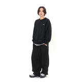 Sport Dept Flocking Logo Sweatshirt - Black